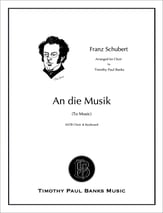 An die Musik SATB choral sheet music cover